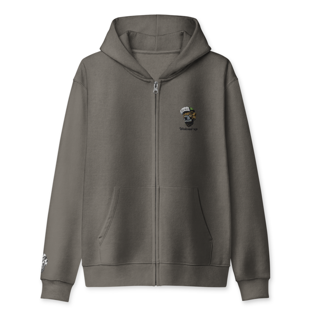 Westcoast RCP Asphalt zip hoodie — front